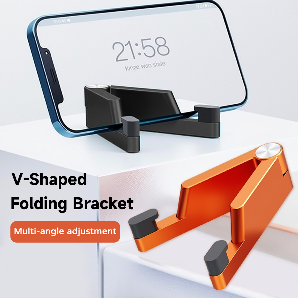 Tablet Accessories For Samsung - V-Shaped Folding Bracket Multi-Angle Adjustable Phone
