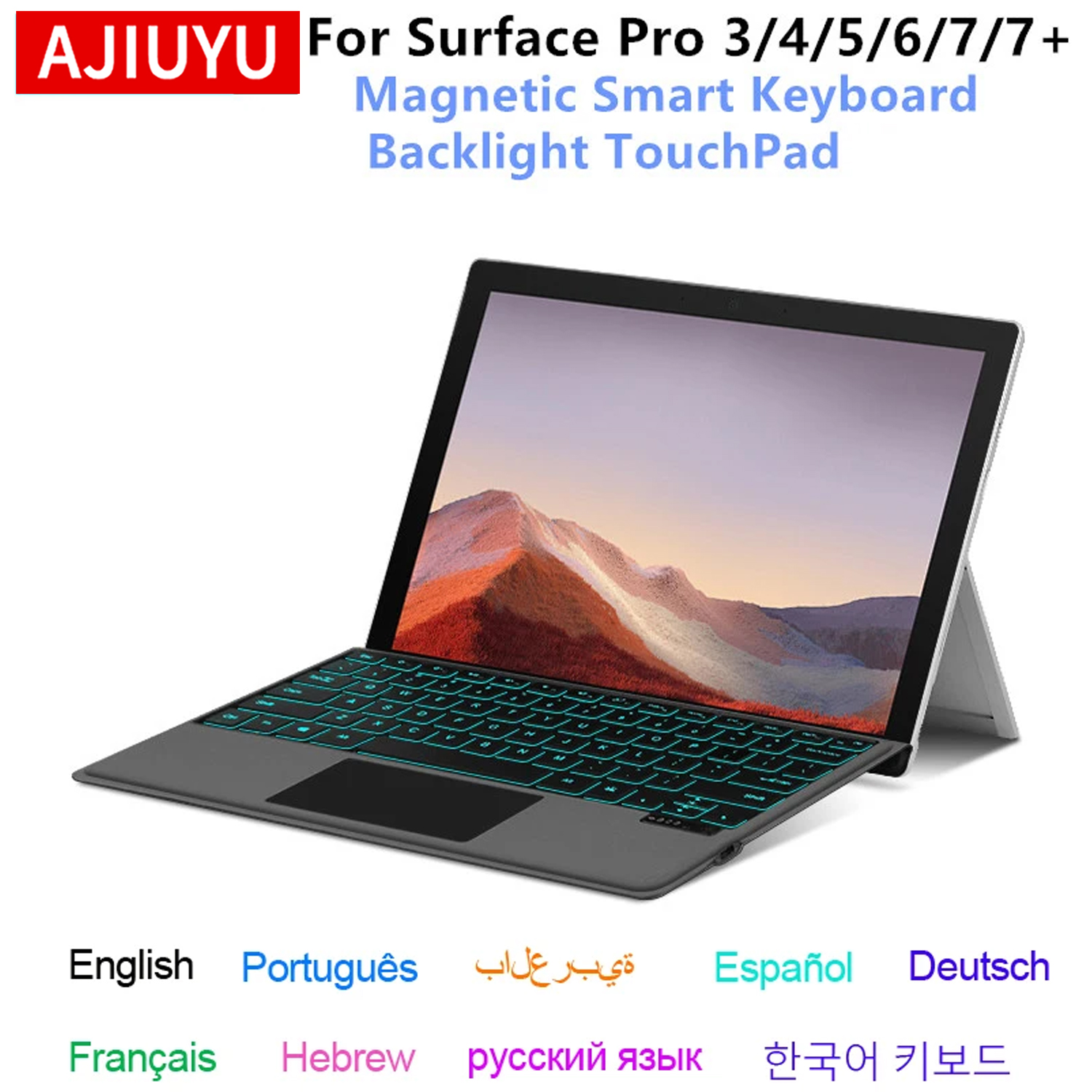 Tablet Keyboard Case - Backlight Keyboard For Microsoft Surface Pro
