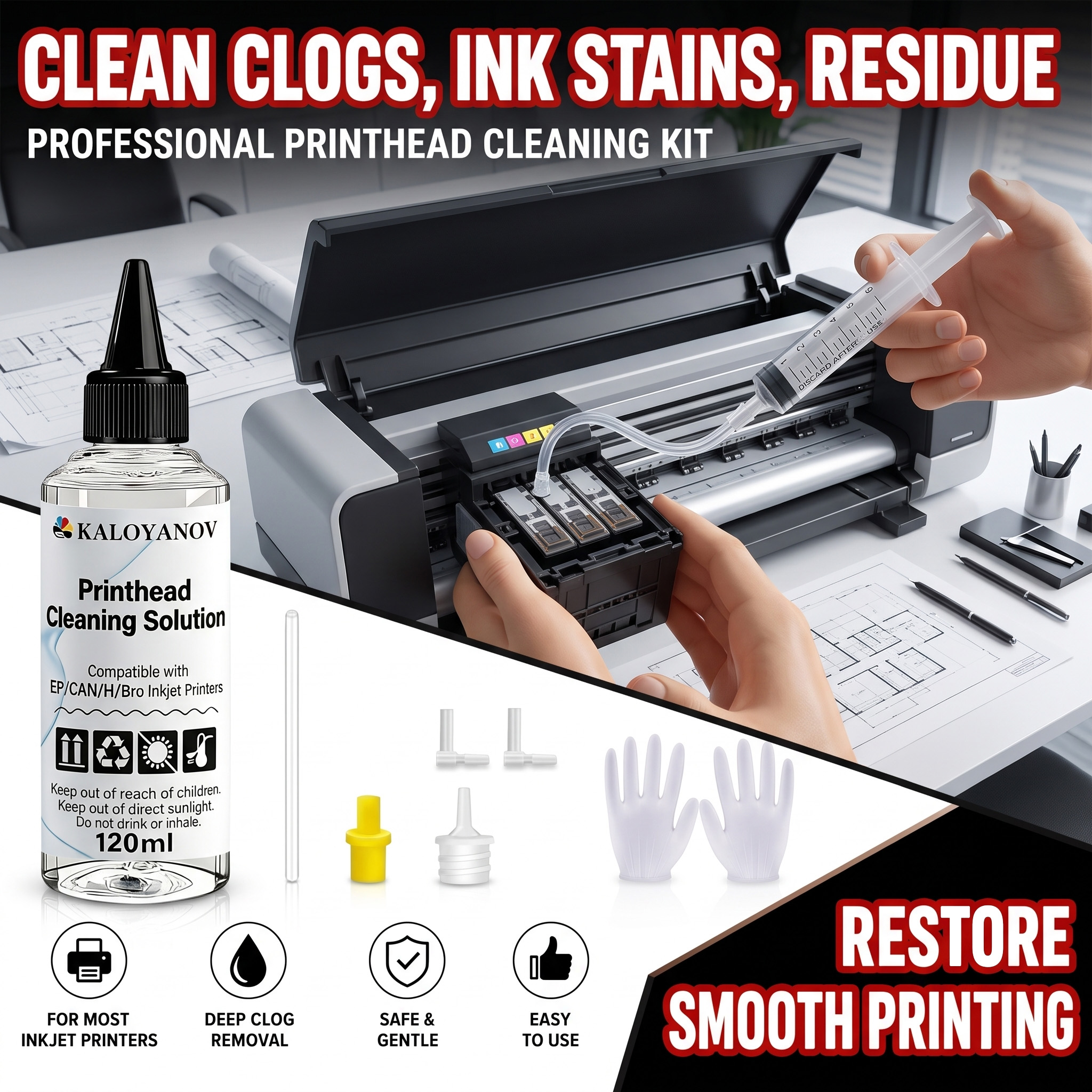Hp Tablet Accessories - Professional Printhead Cleaning Kit for Epson