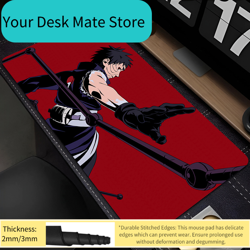 Tablet Accessories For Gaming - 90x40cm Mouse Pad Anime Naruto Obito