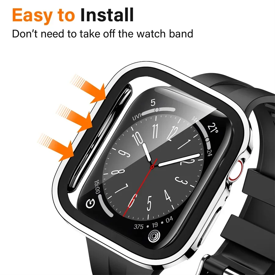 Glass+cover For Apple Watch ca - Tablet Accessories For Girls incelemesi ve fiyatı