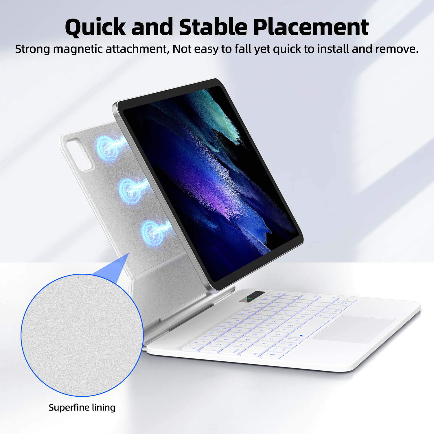 Smart Pogo Pin Keyboard case f - Tablet Accessories Kit incelemesi ve fiyatı