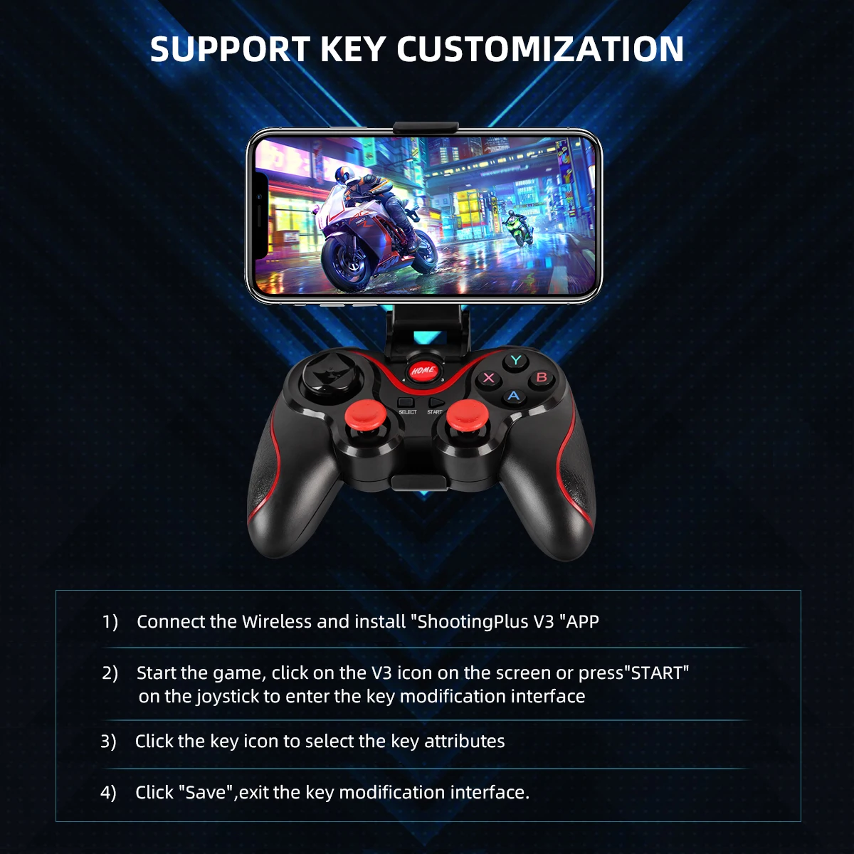 GAMINJA Wireless Bluetooth Gam - Tablet Accessories For Gaming incelemesi ve fiyatı