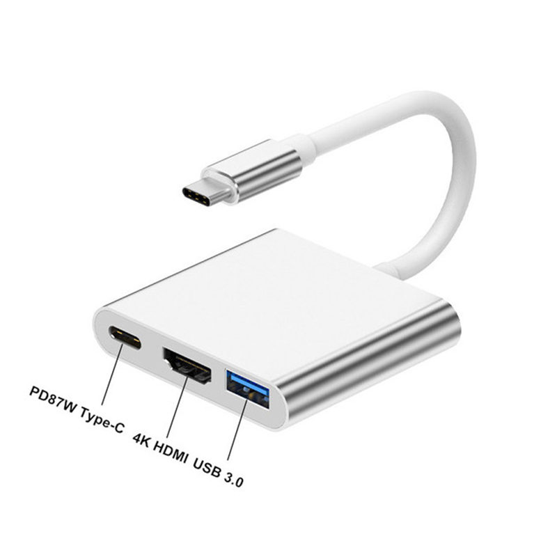 3 in 1 USB Type C Hub to 4K HD - Tablet Accessories For Samsung incelemesi ve fiyatı