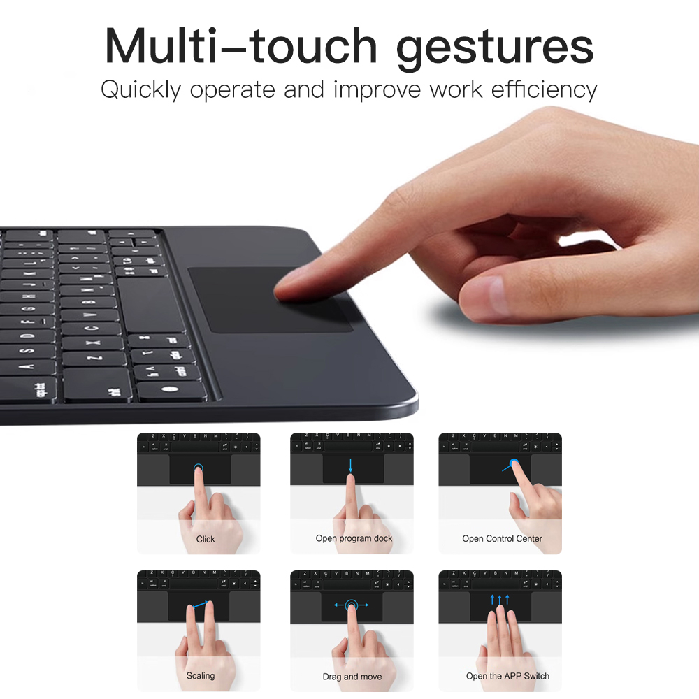 Magic Keyboard With Touch Pane - Tablet Keyboard Case incelemesi ve fiyatı