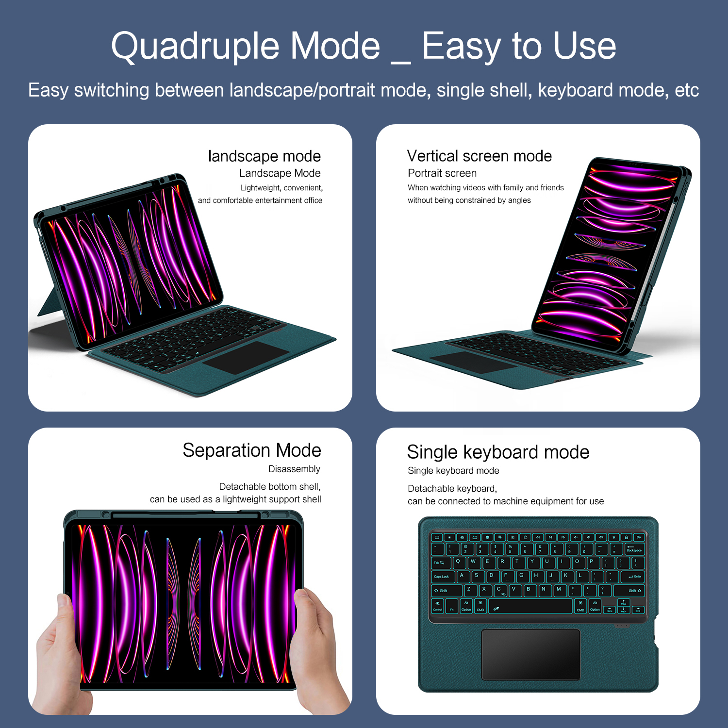 Magic Keyboard Case for iPad A - Tablet Keyboard Case incelemesi ve fiyatı