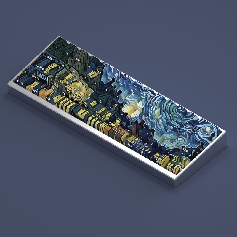 Van Gogh Starry Sky Theme Keyc - Tablet Accessories For Gaming incelemesi ve fiyatı