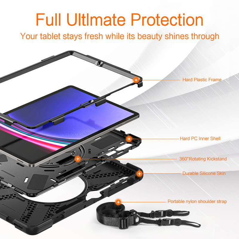 Heavy Duty Shockproof Case For - Samsung Tablet S9 Accessories incelemesi ve fiyatı