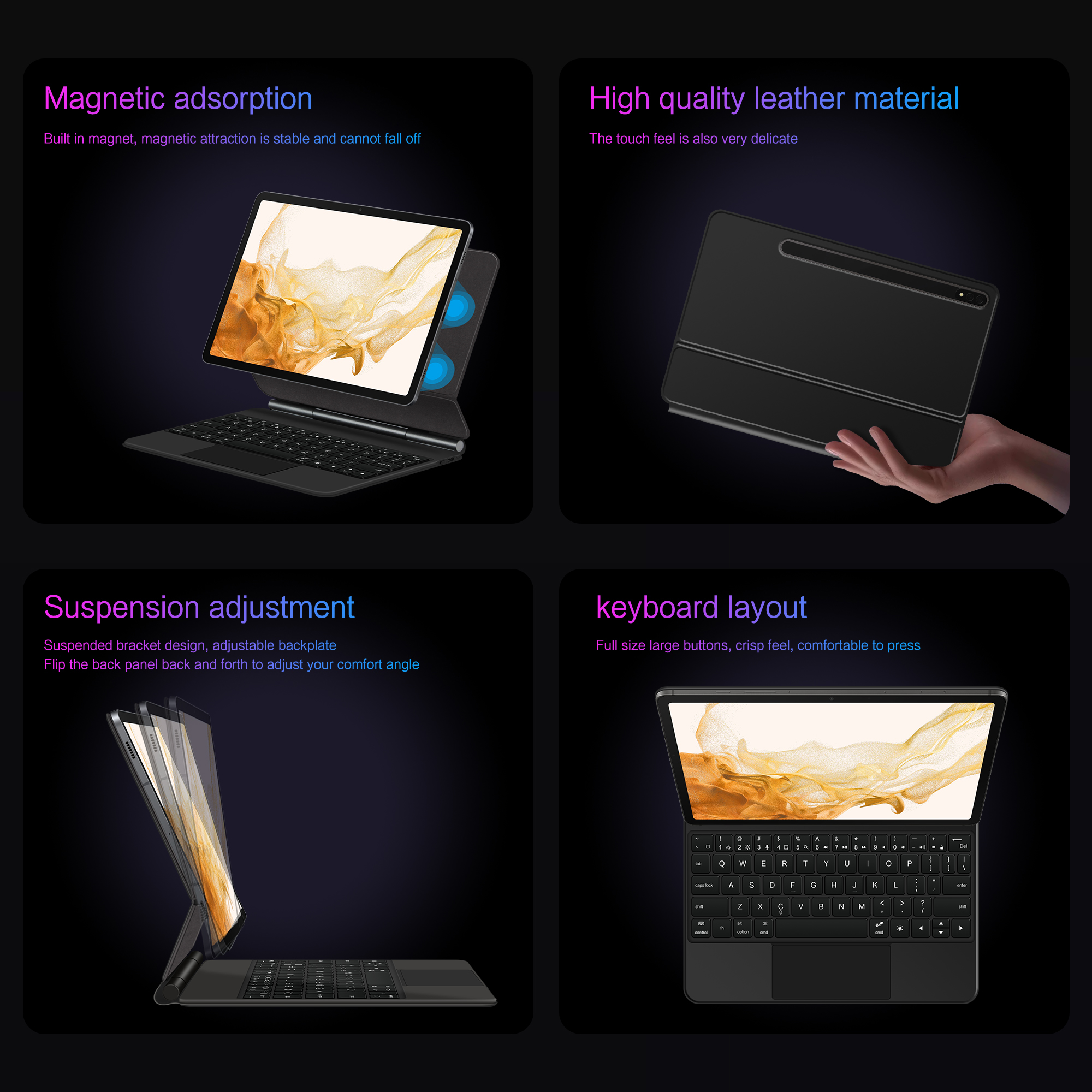 LFOIQN Magic Keyboard for Sams - Tablet Accessories For Samsung incelemesi ve fiyatı