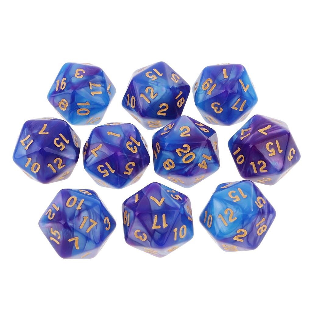 10pcs Polyhedral 20 Sided Dice - Tablet Accessories Kit incelemesi ve fiyatı