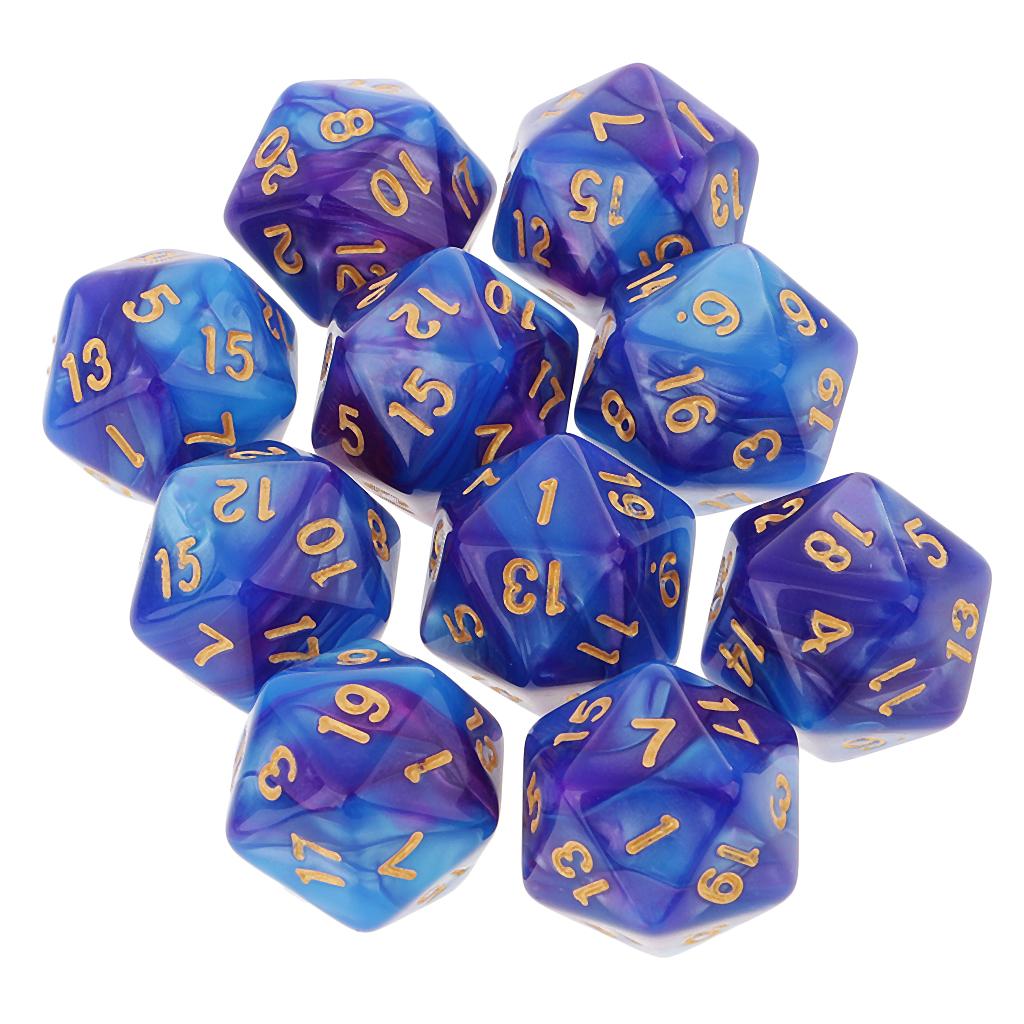 10pcs Polyhedral 20 Sided Dice - Tablet Accessories Kit incelemesi ve fiyatı