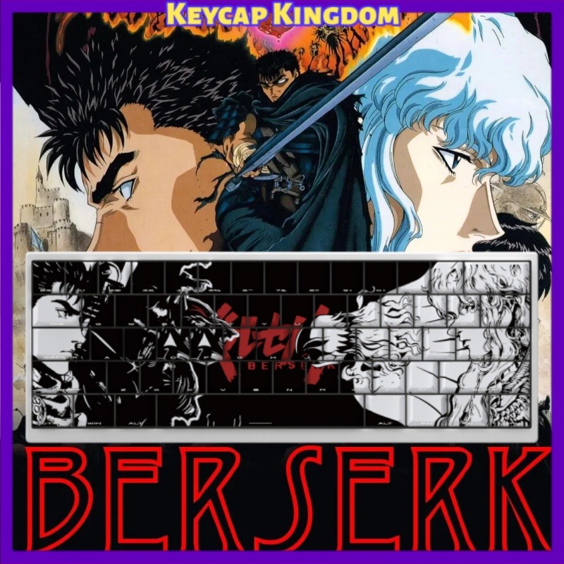 BERSERK Theme Anime Keycap 98  - Tablet Accessories For Gaming incelemesi ve fiyatı