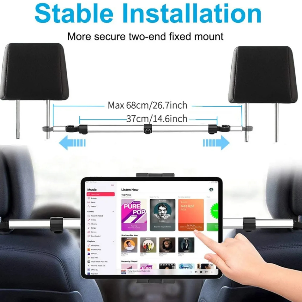 13'' Car Headrest Tablet Mount - Tablet Reading Accessories incelemesi ve fiyatı