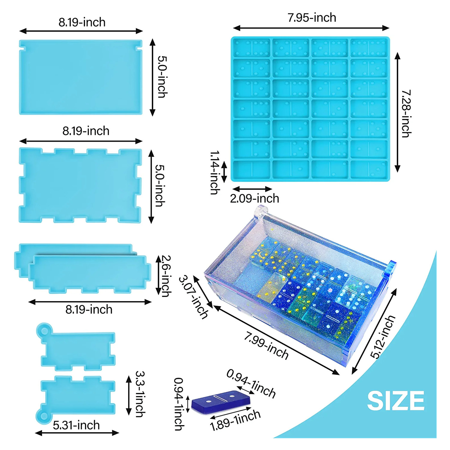 Domino Molds Silicone Epoxy Re - Tablet Accessories Kit incelemesi ve fiyatı