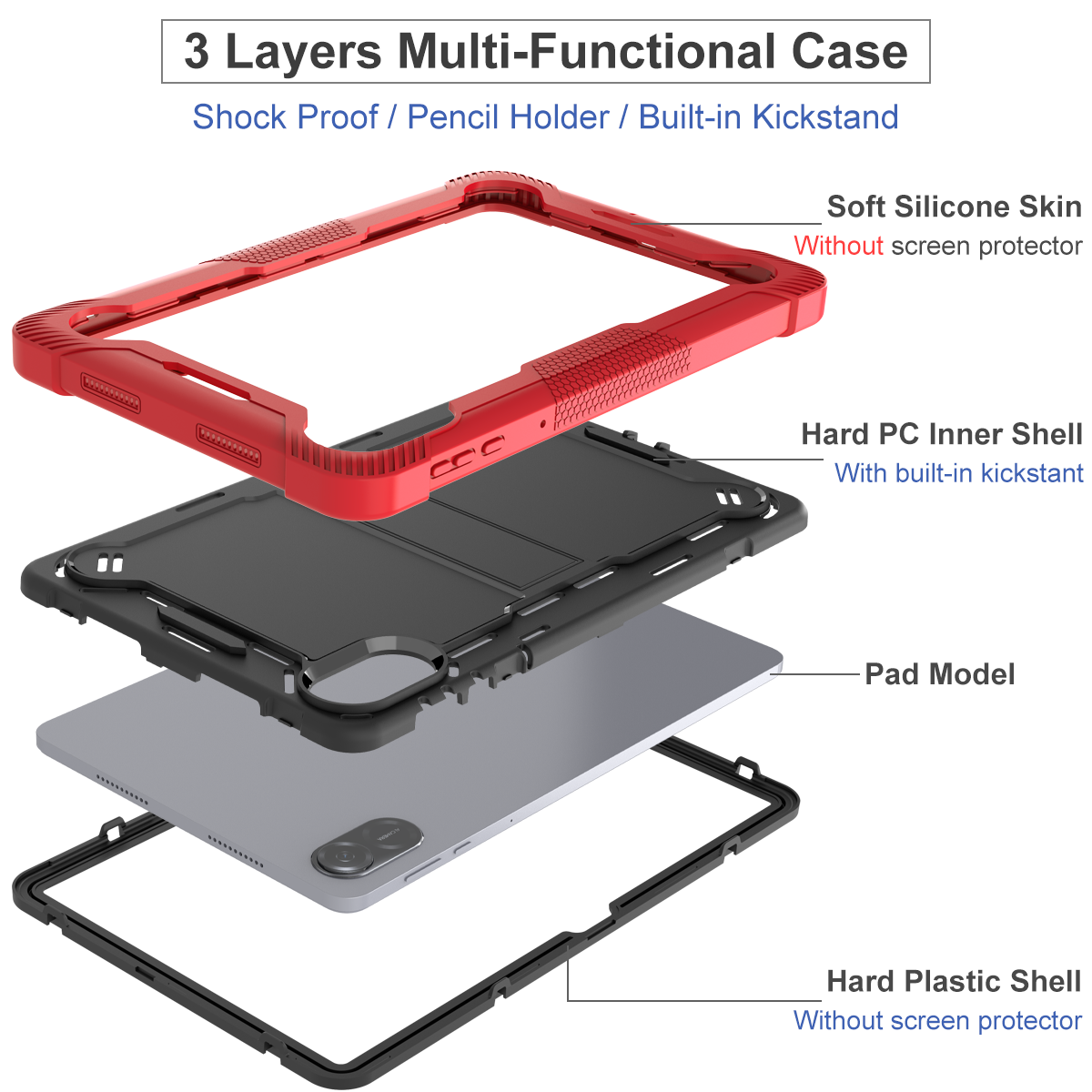 Hybrid Tablet Case Universal F - Honor Tablet X9 Accessories incelemesi ve fiyatı
