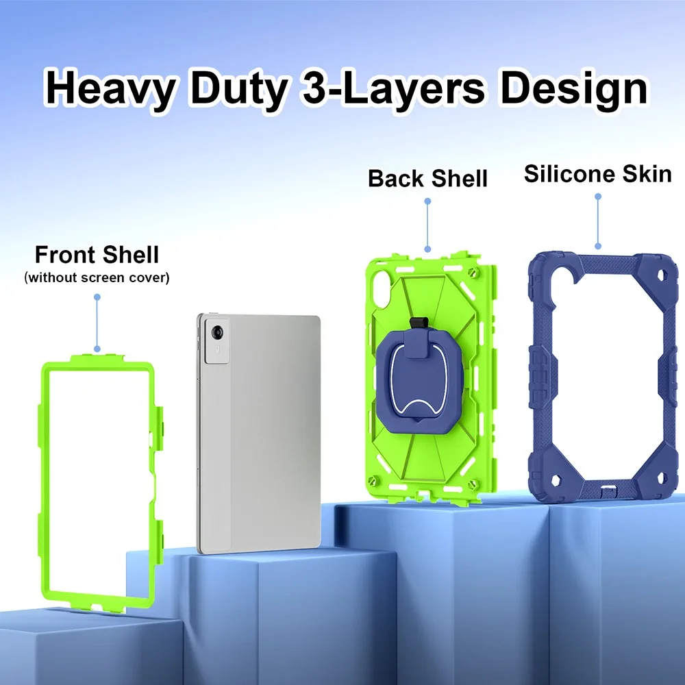 360° Rotating Rugged Case For  - Lenovo Tablet M11 Accessories incelemesi ve fiyatı